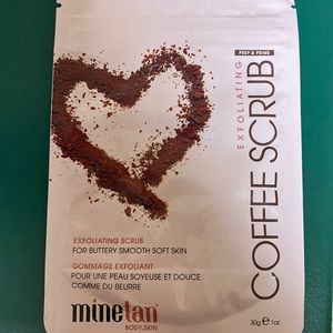 Brand new Mine tan, Exfoliating coffee scrub
